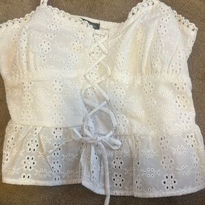 Corset type crop top